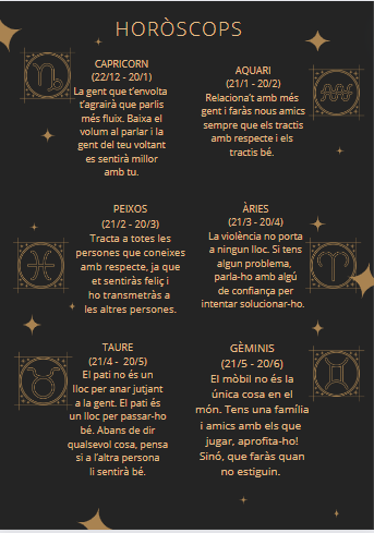 1/2 horòscops